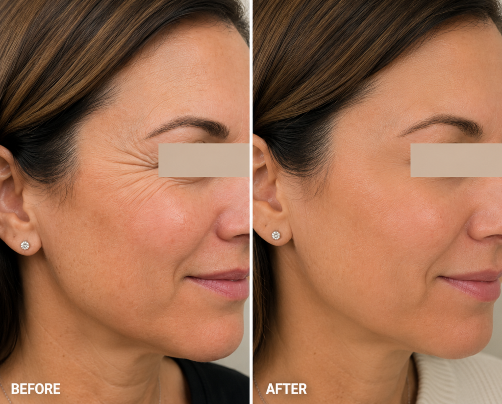 Botox before and after Long Island crow’s feet results
